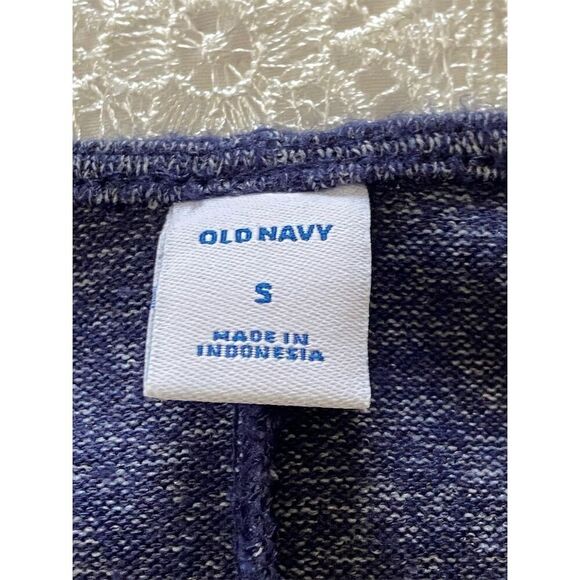Old Navy Swing Dress Blue Heather Knit Long Sleeve Knee Length Size Small - Picture 3 of 9
